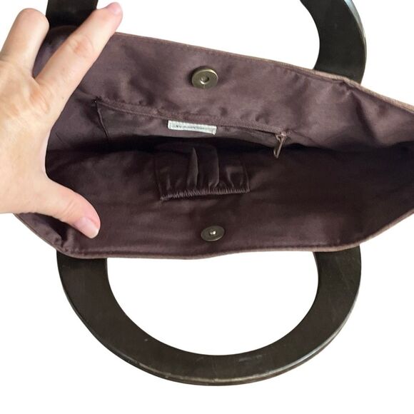 St. John’s Bay straw bag with small defect as depicted in picture